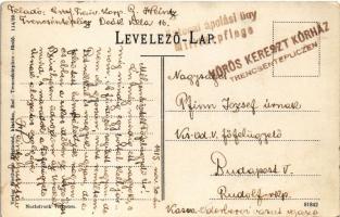 1915 Trencsénteplic, Trencianske Teplice; Deák nyaraló. Wertheim Zsigmond kiadása / Villa Deák + &qu...