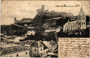 1901 Trencsén, Trencín; vár. Szold Henrik kiadása / Trenciansky hrad / castle (EK)