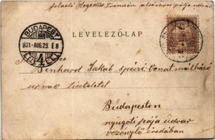 1901 Trencsén, Trencín; vár. Szold Henrik kiadása / Trenciansky hrad / castle (EK)