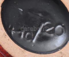 Retro német részben csillogó mázas váza. Jelzett, kis kopással, m: 20 cm