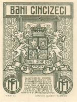 Románia/Pénzügyminisztérium 1917. 50B T:I