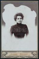 cca 1905 Devecser, Németh Sándor fényképész pecsétjével jelzett, keményhátú vintage fotó, ezüst zselatinos fotópapíron, 16,6x10,5 cm