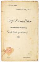 1891 Sajószentpéter adóközség határleírása Borsod megye, Kisfalud pusztával. Helytörténeti kuriózum. 44 p + egy nagy kihajtható kézzel rajzolt térképpel