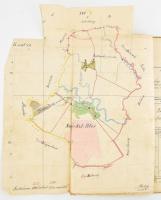 1891 Sajószentpéter adóközség határleírása Borsod megye, Kisfalud pusztával. Helytörténeti kuriózum....