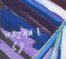Kozma István (1937-2020): Csendélet, 1969. Olaj, karton, jelezve balra lent, 69,5×49 cm. / István Ko...