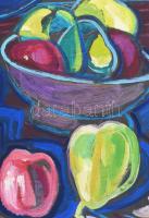 Kozma István (1937-2020): Csendélet, 1969. Olaj, karton, jelezve balra lent, 69,5×49 cm. / István Ko...