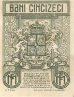 Románia/Pénzügyminisztérium 1917. 50B T:I