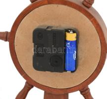 Hajós témájú asztali óra, m: 34 cm