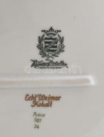 Weimar kobalt festésű pralinés készlet, jelzett, kis kopással, 24x19,5 cm