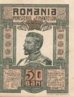 Románia/Pénzügyminisztérium 1917. 50B (2x) T:II