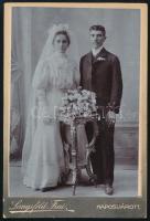 cca 1922 Kaposvár, Langsfeld Mór Fiai műtermében készült, keményhátú vintage fotó, ezüst zselatinos fotópapíron, 16,3x10,8 cm