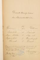 1892 Dusnokpuszta dűlőinek jegyzéke 1p. Papírborítóval