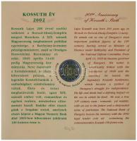2002. 1Ft-100Ft (7xklf) + 100Ft "Kossuth" forgalmi sor szettben T:BU belső tok ragasztása ...