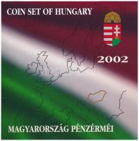 2002. 1Ft-100Ft (7xklf) + 100Ft Kossuth forgalmi sor szettben T:BU belső tok ragasztása elengedett Adamo FO35