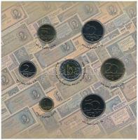 2002. 1Ft-100Ft (7xklf) + 100Ft "Kossuth" forgalmi sor szettben T:BU belső tok ragasztása ...