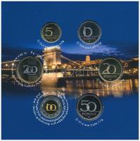 2009. 5Ft-200Ft (6xklf) "Lánchíd" forgalmi sor szettben T:PP belső tok ragasztása részben ...