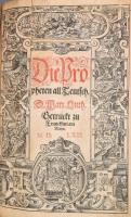 [Biblia, das ist Die gantze Heilige Schrift Teutsch. Das alte Testament Teutsch.] Die Propheten all ...