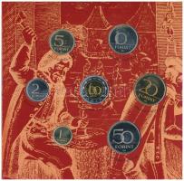 2001. 1Ft-100Ft (7xklf) forgalmi sor dísztokban, "Magyarország pénzérméi" sorozat T:PP kis...