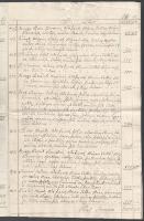 1796 Sajószentpéter városában tombolt tűzvész kárainak összeírása. Hat magyar nyelven beírt oldal, a...