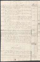 1796 Sajószentpéter városában tombolt tűzvész kárainak összeírása. Hat magyar nyelven beírt oldal, a...