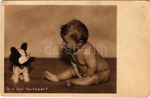 Te is iszol Kufeket? Csecsemő tápszer reklám / Infant formula advertisement postcard (EB)