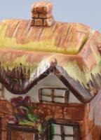 Price Bros Kensington Cottage Ware ház alakú teakiöntő és tejkiöntő, jelzett, kis kopással, m: 7-14 ...