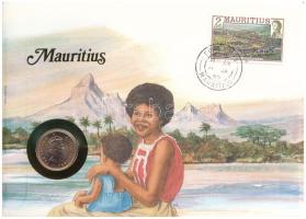 Mauritius 1978. 2c Br felbélyegzett borítékban, bélyegzéssel, német nyelvű leírással T:UNC Mauritius 1978. 2 Cents Br in envelope with stamp, cancellation and a prospectus in german C:UNC