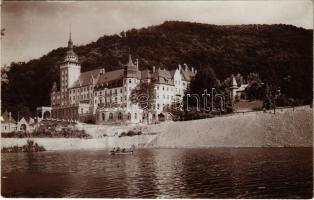 1929 Lillafüred (Miskolc), Palotaszálló, evezős csónak. photo