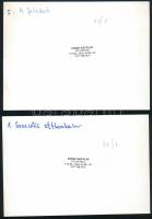 cca 1988 Erdei Katalin budapesti fotóriporter és fotóművész két vintage fotója, pecséttel jelzett (S...