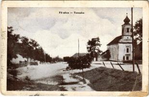 1929 Tereske, Fő utca, templom (EB)