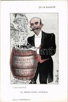 Le Presse-Purée National: Jeu de Massacre V. Joseph Caillaux / The fall of the Georges Clemenceau Government, Hipposarcine Roy advertisemenet on the backside s: Dayle (non PC)