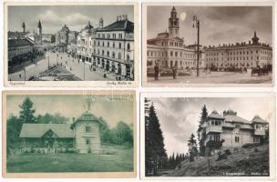 15 db RÉGI és MODERN erdélyi és román város képeslap vegyes minőségben / 15 pre-1945 and modern Transylvanian and Romanian town-view postcards in mixed quality