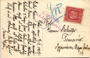 1917 Pola, Pula; K.u.K. Kriegsmarine Marine-Kasino. Hauptstiege / Osztrák-magyar haditengerészeti ka...