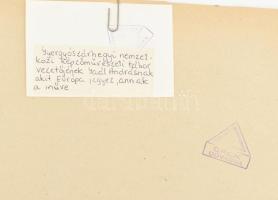 Gaál András (1936-2021): Erdélyi táj, 1966. Akvarell, papír, jelzett, hátoldalán Gaál András autográ...