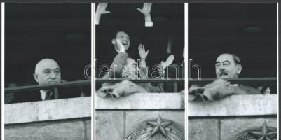 1954. május 23. Budapest, Népstadion, Anglia - Magyarország mérkőzés 1:7; a képeken látható Puskás F...