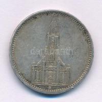 Német Harmadik Birodalom 1935A 5M Ag &quot;Garnisonkirche&quot; T:XF,VF ph., patina German Third Reich 1935A 5 Reichsmark Ag &quot;Garnisonkirche&quot; C:XF,VF ph., patina Krause KM#83