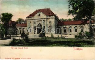 Pöstyén, Piestany; Ferenc József fürdő / spa, bath (fl)