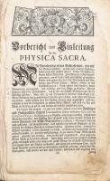 Scheuchzer, Johann Jacob (1672-1733): [Kupfer-Bibel, in welcher die Physica Sacra oder geheiligte Na...