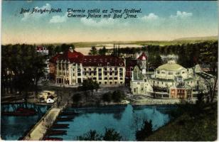 1916 Pöstyén, Piestany; Thermia szálló az Irma fürdővel. Donáth Lipót kiadása / spa, hotel, bath (EK)