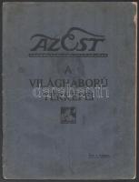 1916 A világháború térképei. Az Est kiadása. Bp., 1916, &quot;Élet&quot;-ny., 39+(1) p. Kiadói papírkötés, sérült, foltos.