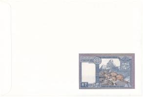 Nepál 1974. 1R felbélyegzett borítékban, bélyegzéssel T:UNC 
Nepal 1974. 1 Rupees in envelope with ...