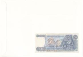 Görögország 1978. 50Dr felbélyegzett borítékban, bélyegzéssel T:UNC 
Greece 1978. 50 Drachmai in en...