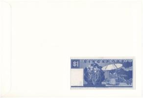Szingapúr 1987. 1D felbélyegzett borítékban, bélyegzéssel T:UNC Singapore 1987. 1 Dollar in envelope...