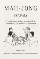 Hergár Emil: Mah-jong szabály. Bp.,1997, Terebess. Az 1925-ös Fischbach K. kiadás reprint kiadása. Kiadói papírkötés, újszerű állapotban.