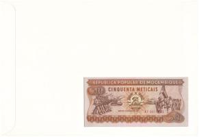 Mozambik 1983. 50M felbélyegzett borítékban, bélyegzéssel T:UNC Mozambique 1983. 50 Meticais in enve...