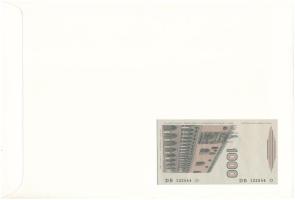 Olaszország 1982. 1000L felbélyegzett borítékban, bélyegzéssel T:UNC Italy 1982. 1000 Lire in envelo...