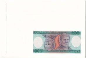 Brazília 1984. 200C borítékban, alkalmi bélyeggel és bélyegzéssel T:UNC Brasil 1984. 200 Cruzeiros i...