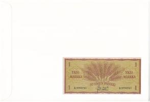 Finnország 1963. 1M felbélyegzett borítékban, bélyegzéssel T:UNC 
Finland 1963. 1 Markka in envelop...