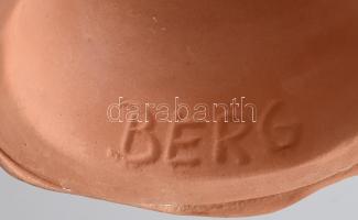 Berg kerámia női figura, mázas festett kerámia, jelzett, hibátlan, m: 32 cm