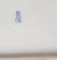 Herendi kínáló. Jelzett, kézzel festett virágmintával, hibátlan (gyári mázhibával), 18x14 cm